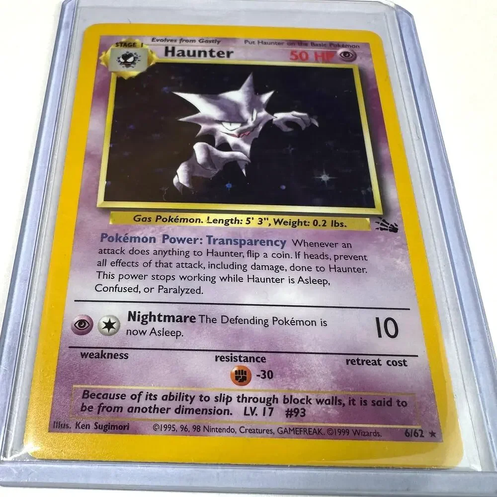 Pokemon TCG Haunter Fossil 6/62 Holo Rare Unlimited Excellent Condition